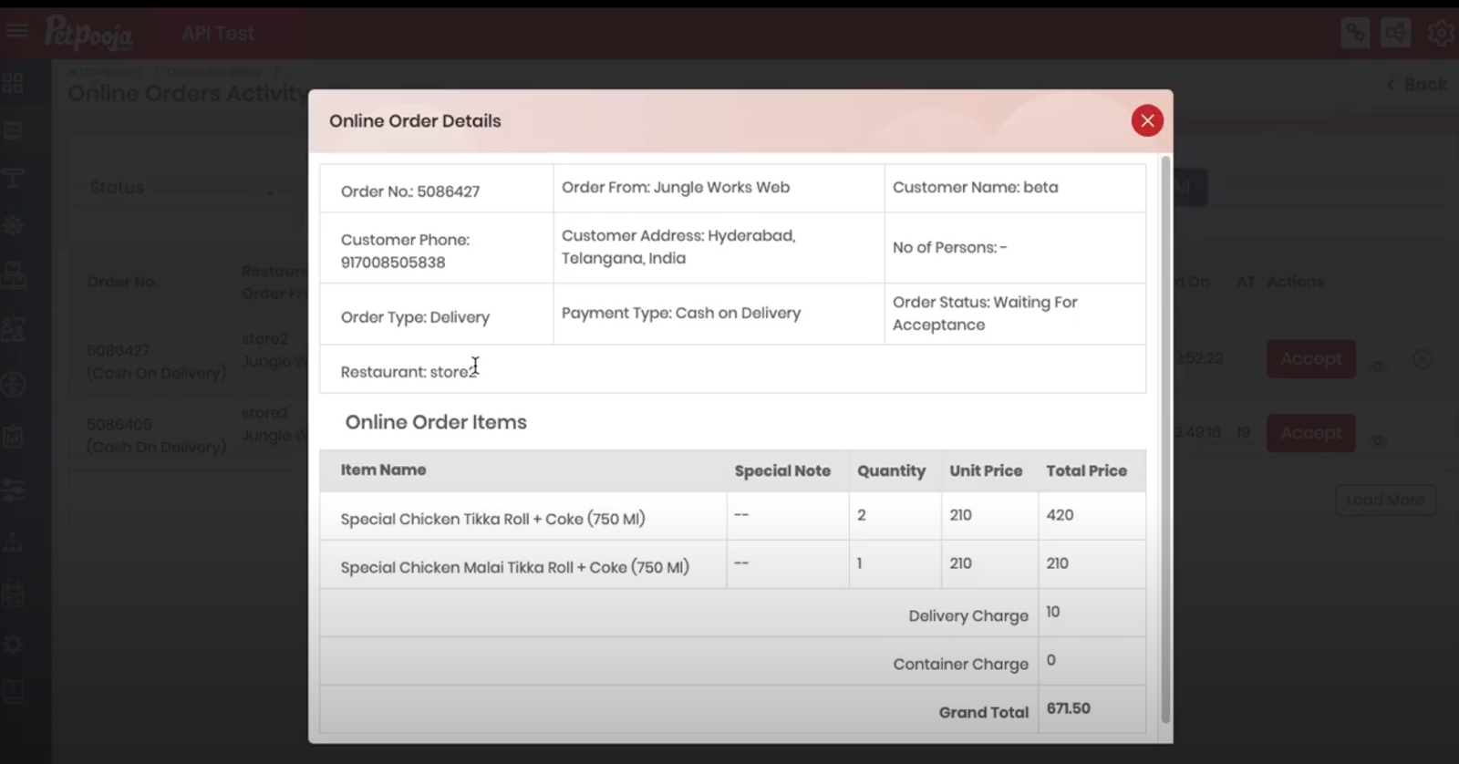 PetPooja Integration Jungleworks Support