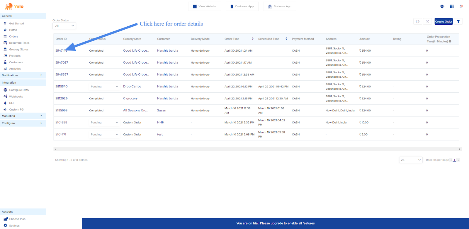 Custom dms tracking and order update jungleworks support