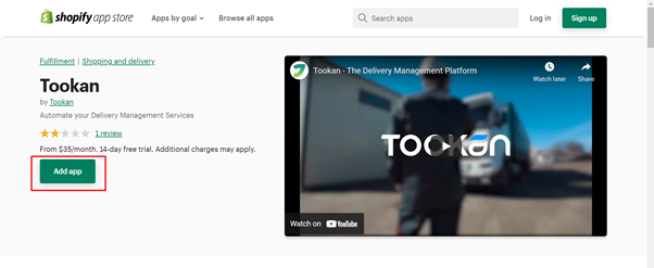 Shopify Integration with Tookan